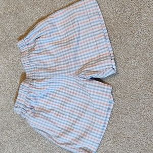 The Beaufort Bonnet Company size 3t Shelton light blue and pink gingham shorts